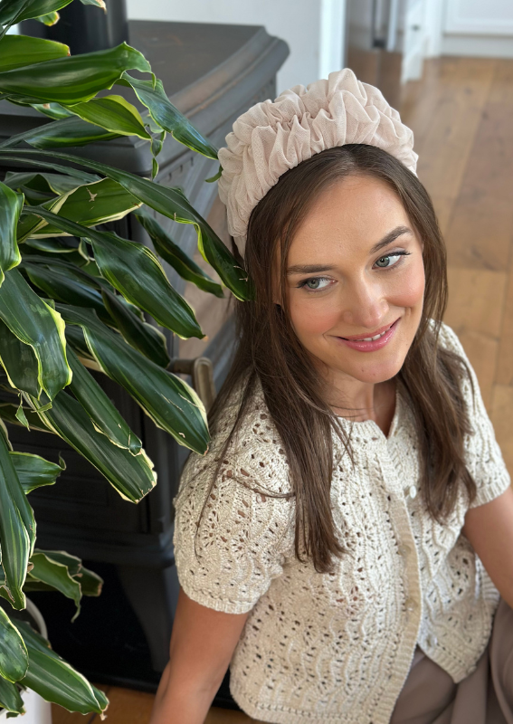 Medium Renee Headband, Pale Pink