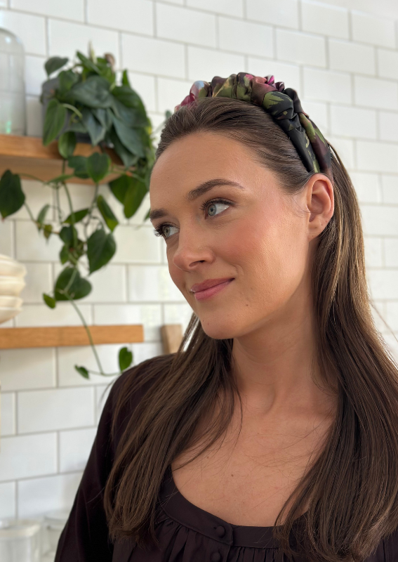 Petite Nemesis Headband, Purple Print