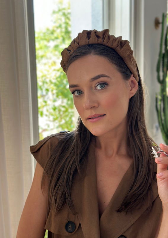 Viola Headband, Brown