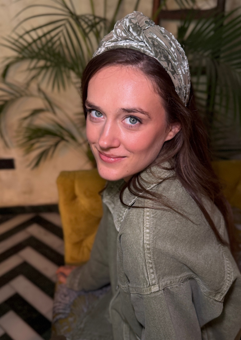 Maya Medium Headband – Soft Sage Green