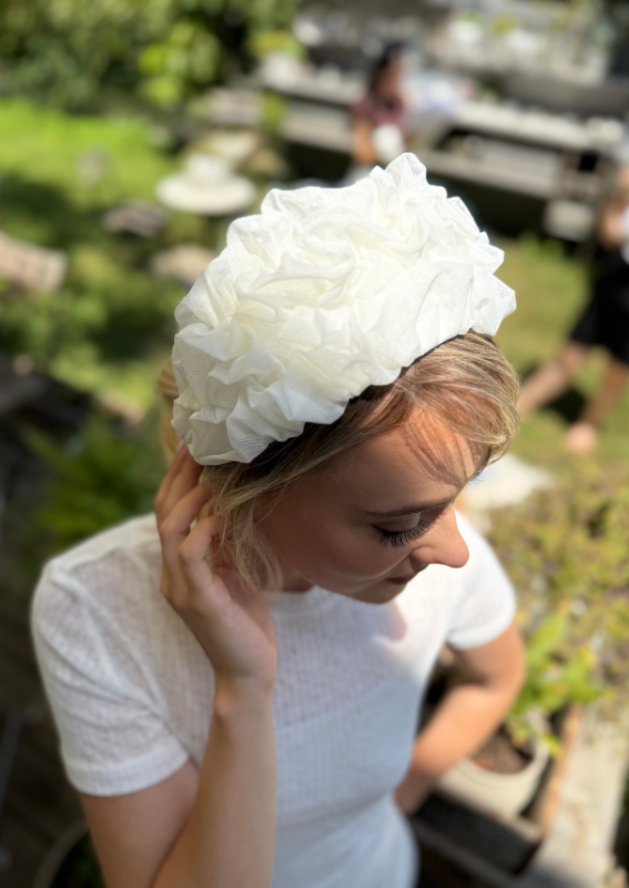 Wide Renee Headband, White