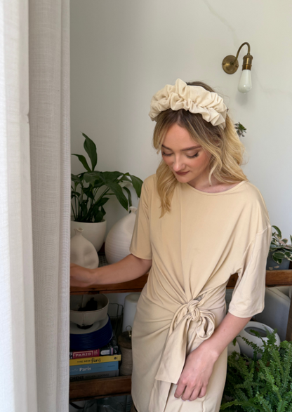 Medium Renee Headband, Cream