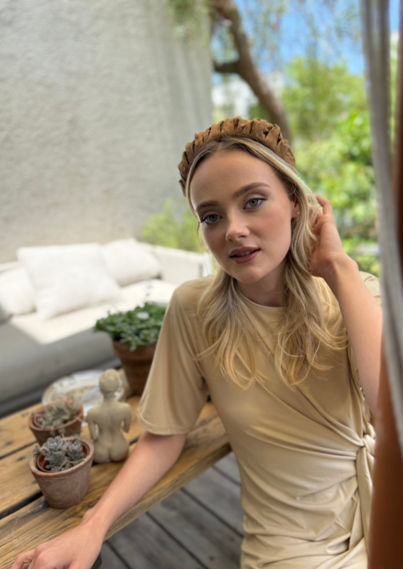 Petite Viola Headband, Brown