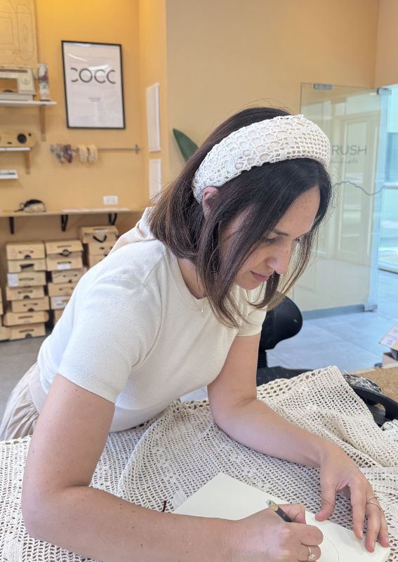 Venus Crocheted Tie Headband