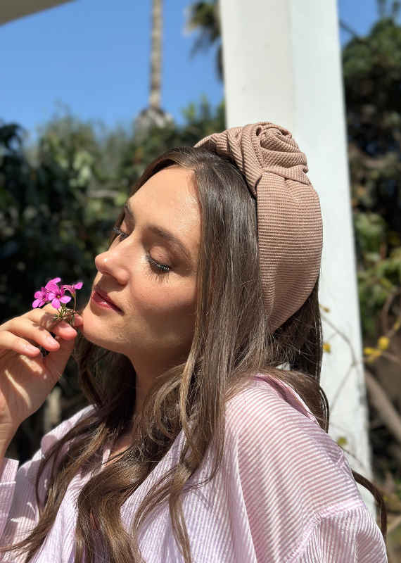 Wide Sierra Headband,Light Camel