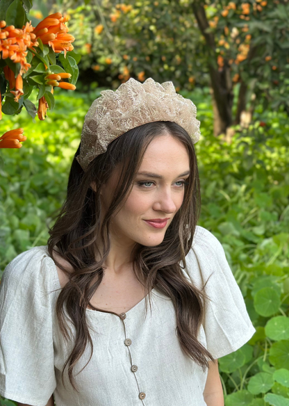 Medium Renee Headband, Rose Gold