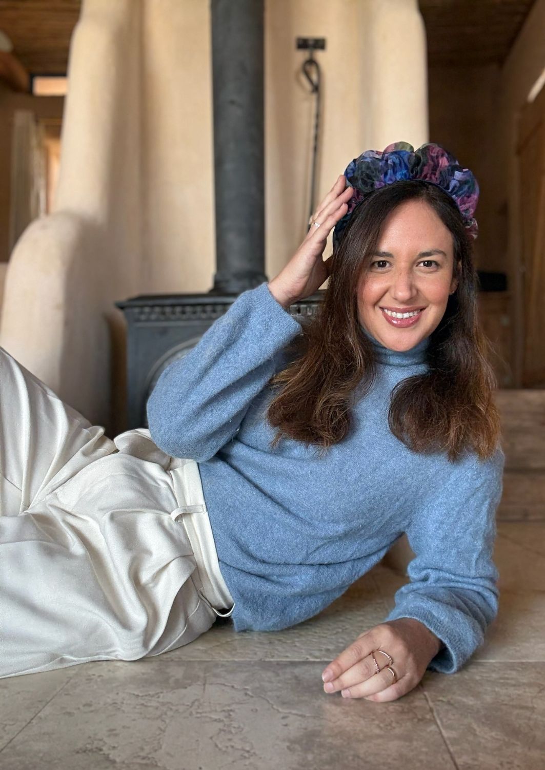 Renee Medium Headband, Skyline