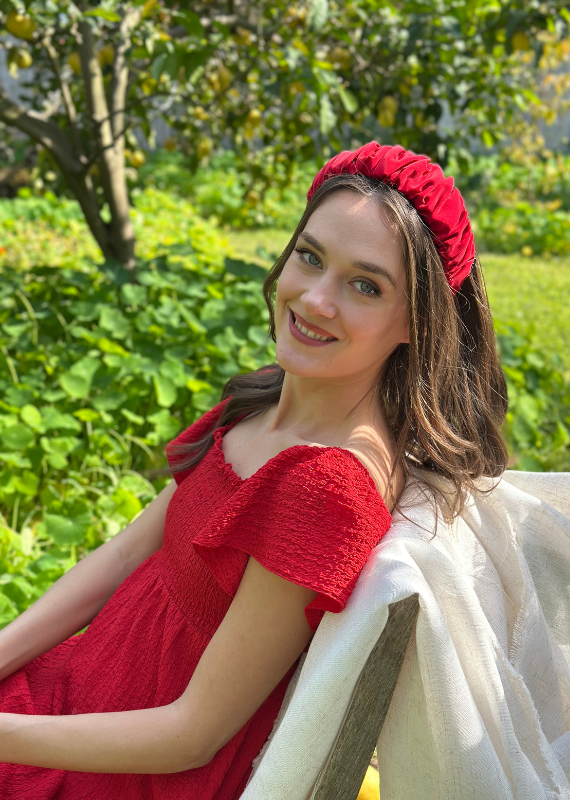 Mila Headband, Red