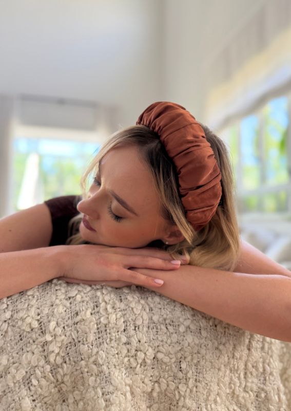 Mila Headband, Terracotta