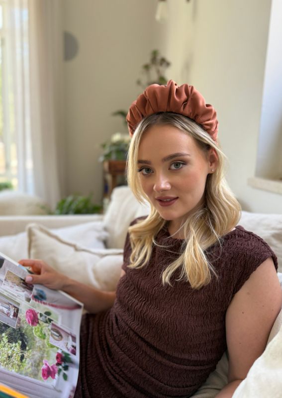 Amur Medium Headband, Terracotta