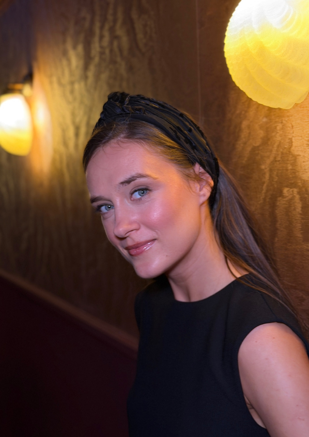 Maya Tie Headband – Black