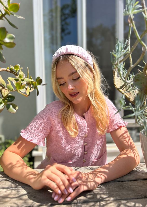 Mila Headband, Light Pink