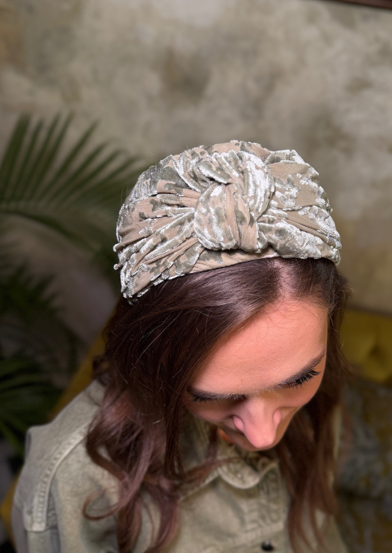 Maya Wide Headband – Soft Sage Green