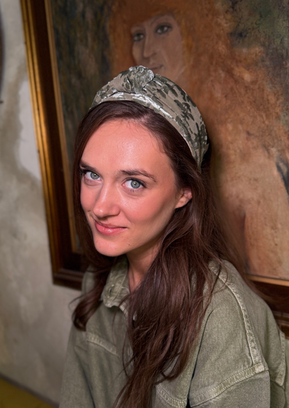 Maya Narrow Headband – Soft Sage Green