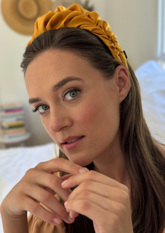 Nemesis Headband, Golden Mustard