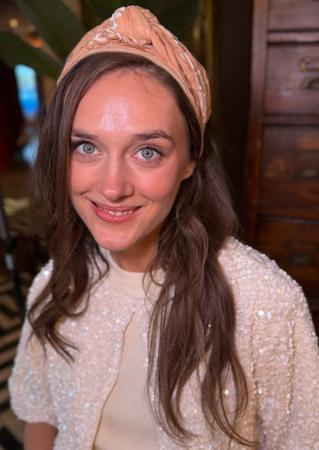 Maya Tie Headband – Nude