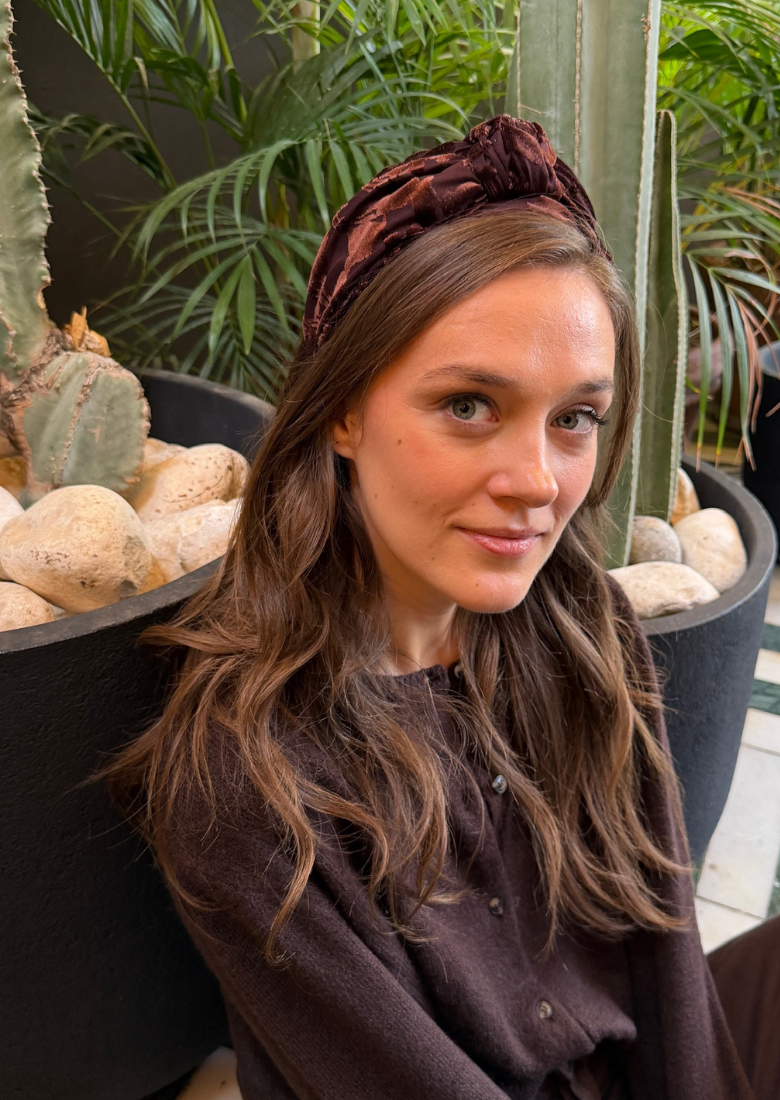 Maya Medium Headband – Chocolate Brown