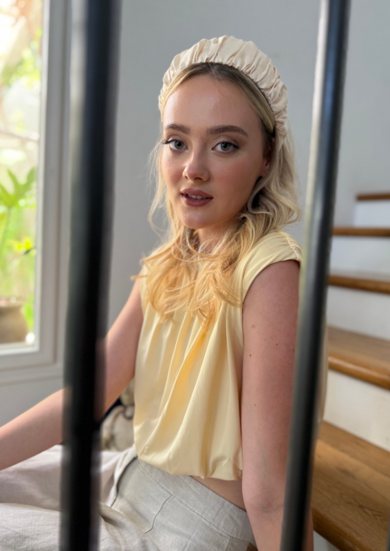 Medium Mila Headband, Cream