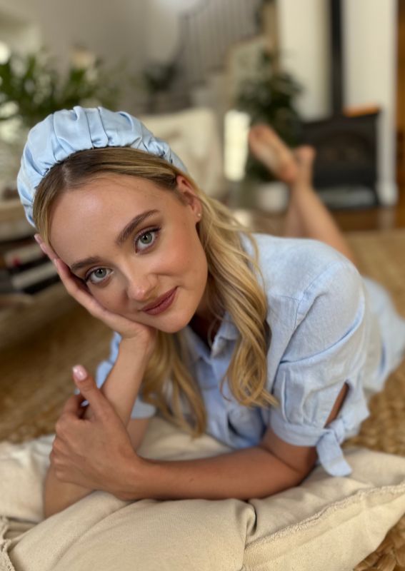 Wide Mila Headband, Light Blue