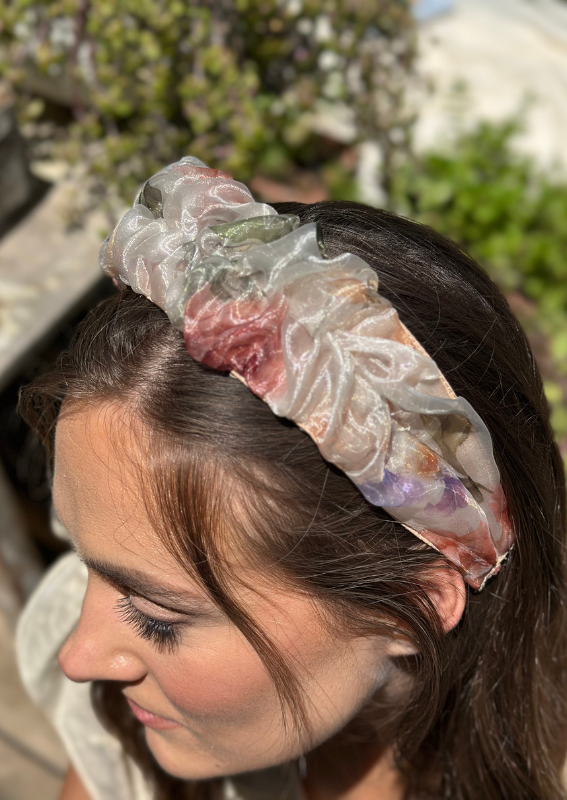 Petite Renee Headband, Natural Floral