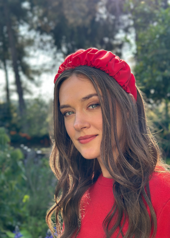 Medium Mila Headband, Red