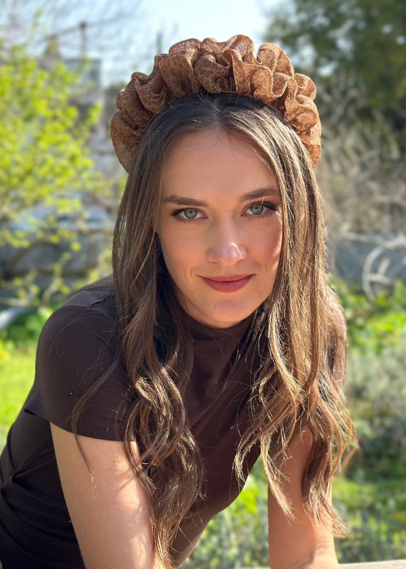 Renee Headband, Golden Tiger