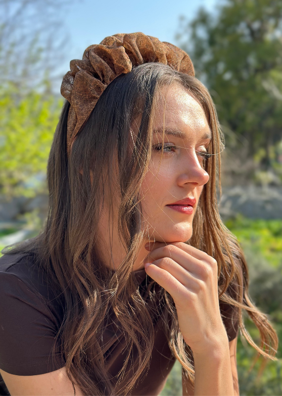 Renee Headband, Golden Tiger