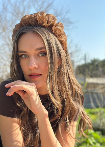 Renee Headband, Golden Tiger
