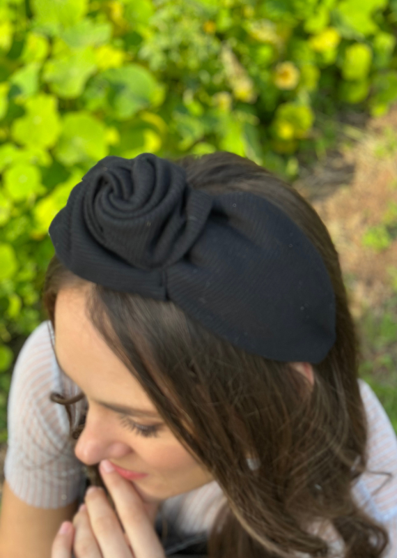 Wide Sierra Headband, Black