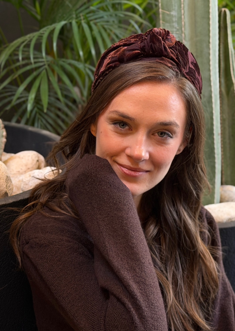 Maya Medium Headband – Chocolate Brown