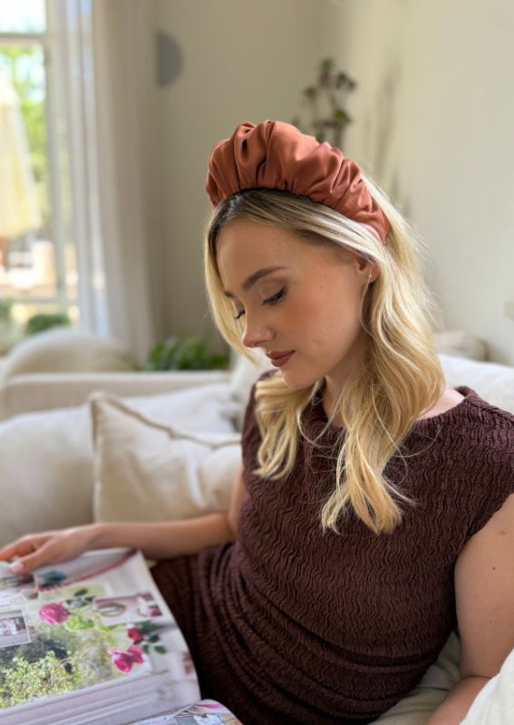 Amur Medium Headband, Terracotta