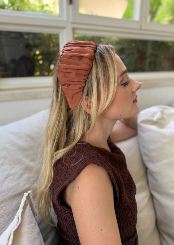 Medium Mila Headband, Terracotta