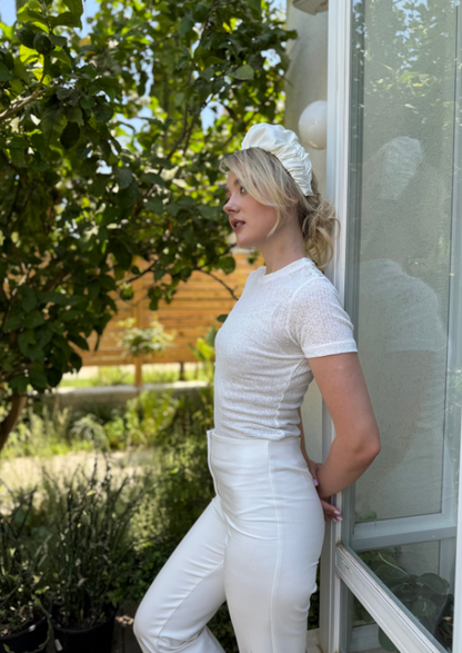 Medium Jan Headband, White
