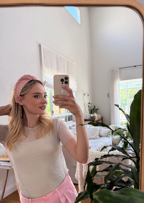 Aria Headband, Pink
