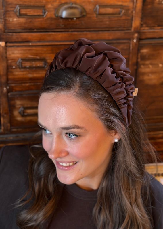 Nemesis Wide Headband – Chocolate Brown