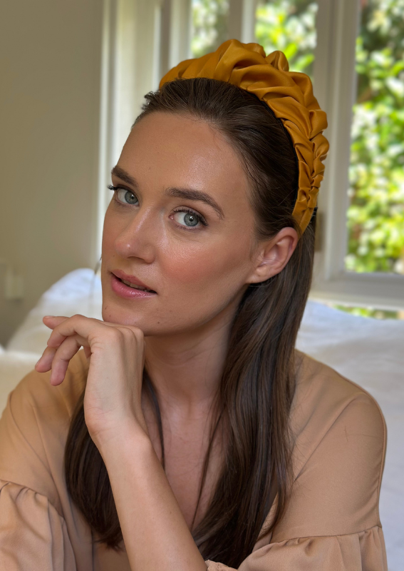 Nemesis Headband, Golden Mustard