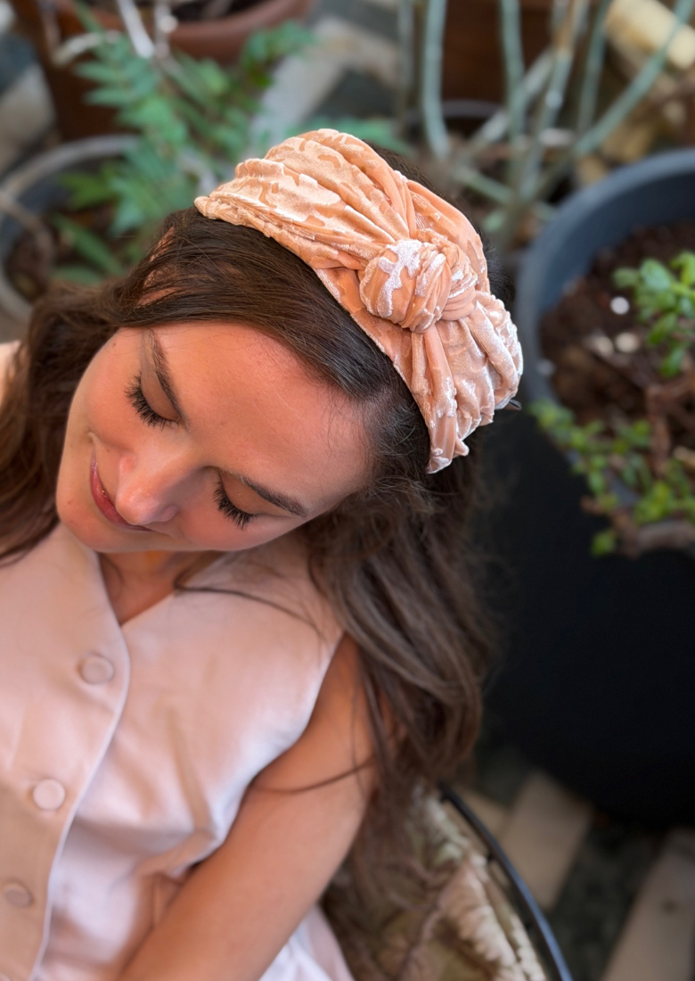 Maya Medium Headband – Nude