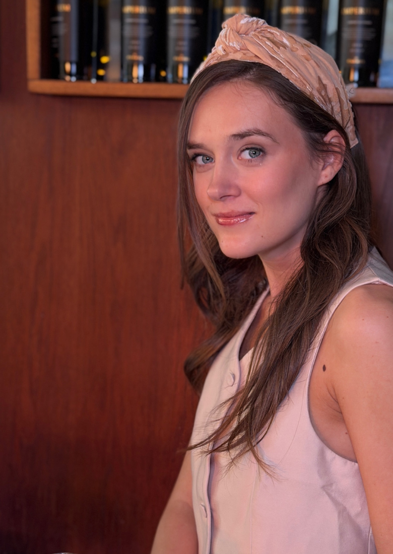 Maya Wide Headband – Nude