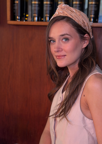 Maya Wide Headband – Nude