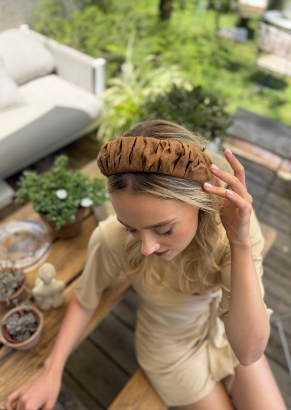 Petite Viola Headband, Brown