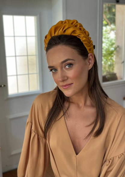 Wide Nemesis Headband, Golden Mustard