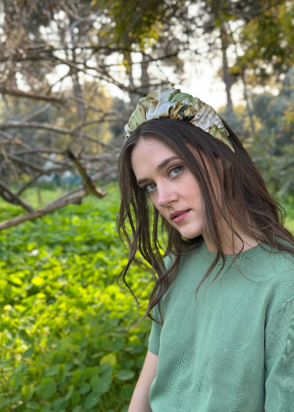 Nemesis Headband, Green Floral