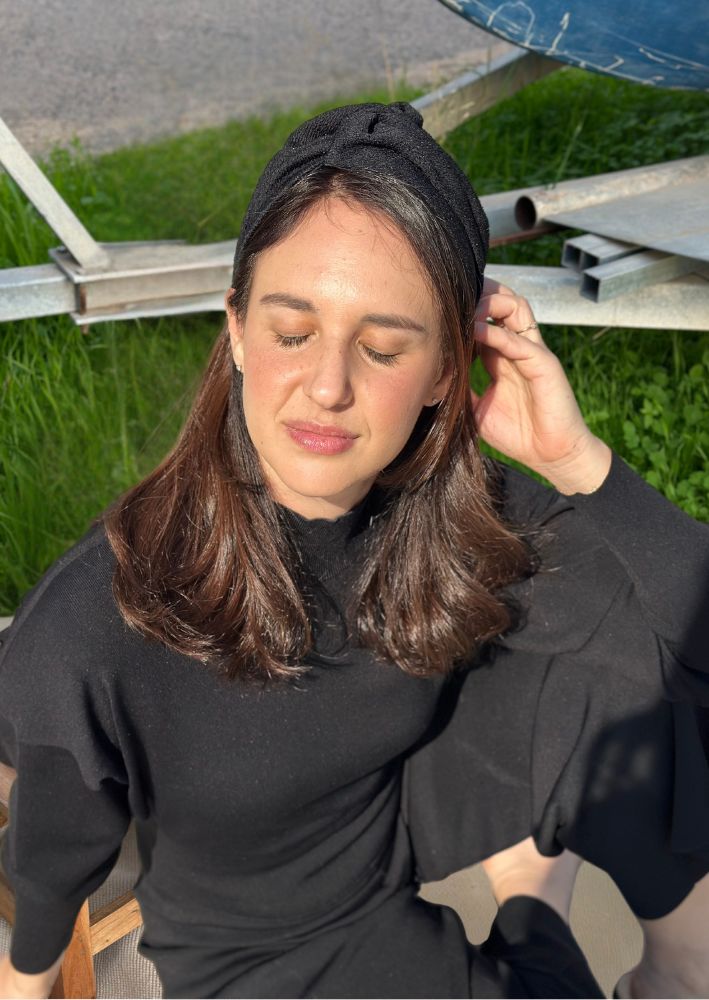 Wide Zoe Headband, Black