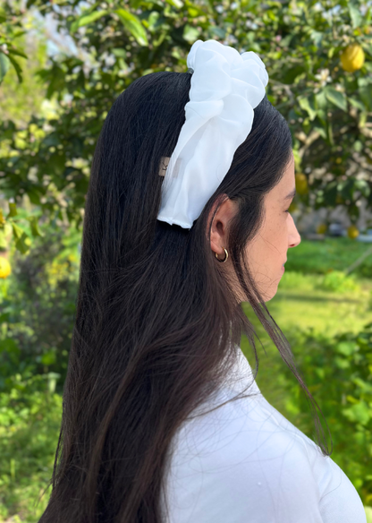 Renee Headband, white pearl
