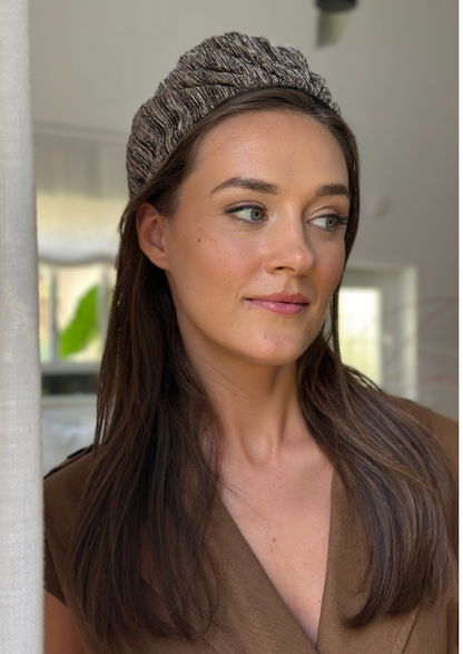 Wide Aria Headband, Bronze