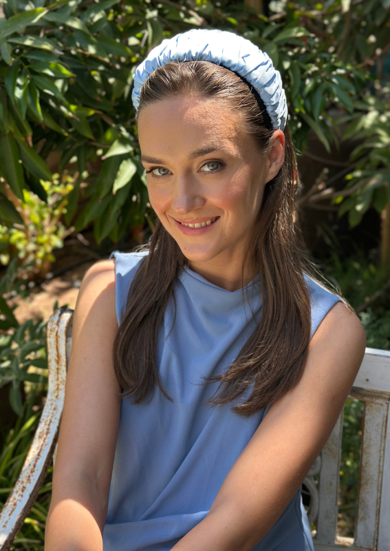 Medium Mila Headband, Light Blue