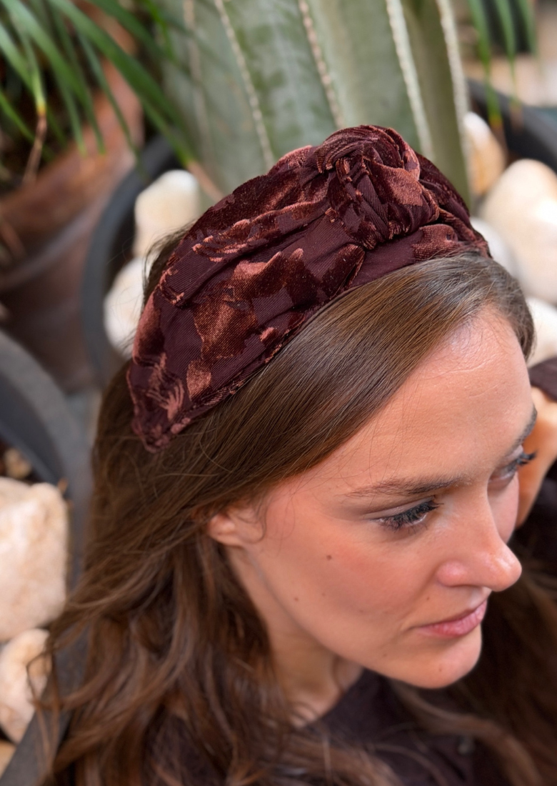 Maya Medium Headband – Chocolate Brown