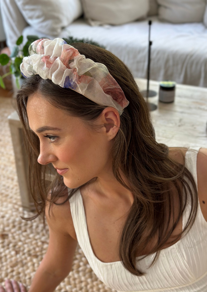 Renee Headband, Natural Floral