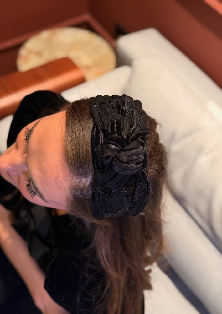 Maya Wide Headband – Black