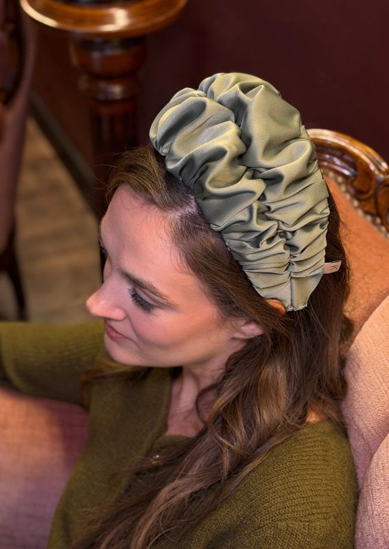 Nemesis Wide Headband – Olive Green
